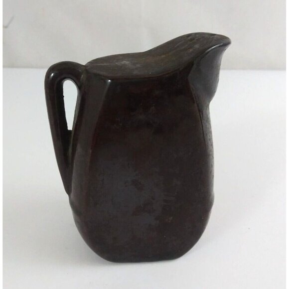 Vintage Thames Redware Pitcher Sugar Shaped Floral 4" Salt & Pepper Shakers - Picture 5 of 14